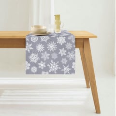 Ранер на стіл COSAS SNOWFLAKES CS2 40х150 см Сіро-білий Володимир-Волинський