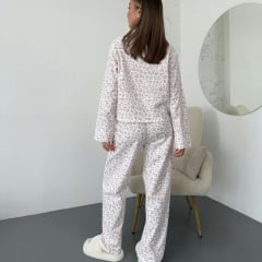 Пижама женская COSAS Leopard S-M Молочно-бежевый Броды