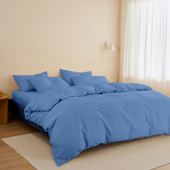 Ліжко двоспальне COSAS Kiwi Denim 160x200 см Кобальт Дзензелівка