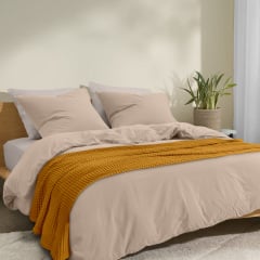 Плед-покривало вафельне COSAS 200х220 см Curcuma Greek Waffle Гірчичний Мелітополь