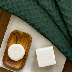 Вафельні рушники COSAS Pine Greek Waffle Смарагдово-блакитний 2 шт Ромни