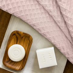 Рушник вафельний COSAS Floral Greek Waffle 35x75 см Пудровий Надвірна