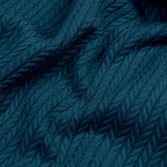 Плед-покривало косичка COSAS 160х230 см Ocean Knitted Braid Смарагдовий Генічеськ