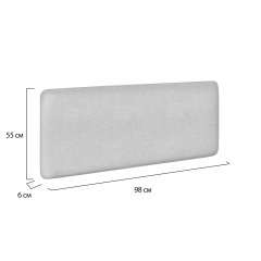 Изголовье для кровати COSAS Bali Rosette 55x98 см Лиловый Буча