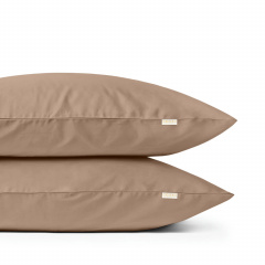 Євро постіль сатин з простирадлом на гумці SAND CS2 Cosas Капучино 200х220 см Дніпрорудне