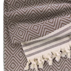 Плед бавовняний COSAS DIAMOND 180х230 см CS5 Графіт Київ