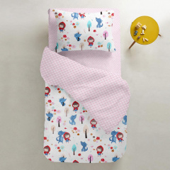 Детский пододеяльник COSAS RED RIDING HOOD Ранфорс 110х140 см Розовый Купянск