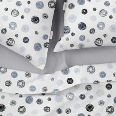 Сімейний комплект постільної білизни Yarn Balls COSAS сірий 2х160х220 см Охтирка