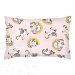 Дитяча постільна білизна в ліжечко Rainbow Unicorn COSAS рожевий 110х140 см Ясногородка