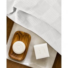 Рушник COSAS CUBE WHITE Піке 75x130 см Білий Пологи