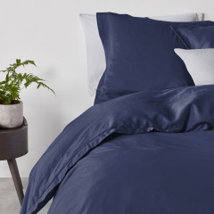 Полутораспальный комплект без простыни COSAS NIGHTFALL Ранфорс 160х220 см Синий Новая Каховка