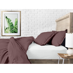 Полуторное постельное белье Mousse CS3 COSAS Шоколад 160х220 см Ясногородка