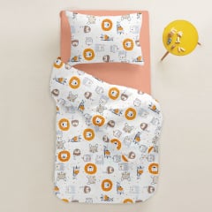 Подростковая постель с простыней на резинке Leo Giraffe COSAS Терракотовый 160х220 см Гуляйполе