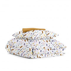 Подростковое постельное белье COLORFUL STONES COSAS Бежевый 160х220 см Киев