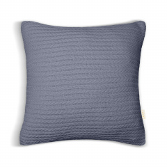 Наволочка COSAS Stormy Knitted Braid 40х40 см Стальний Пологи