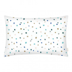 Євро комплект COSAS COLOR BLOTS CS3 Ранфорс 200х220 см Сірий/Білий Токмак