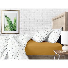 Семейная постель с простыней на резинке Delta COSAS Белый 2х160х220 см Каменец-Подольский