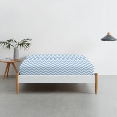 Простирадло на резинці 80х160 см BLUE ZIGZAG COSAS Блакитний Куп'янськ