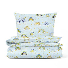 Дитяча постіль без простирадла Rainbow COSAS Блакитний 110х140 см Чернівці