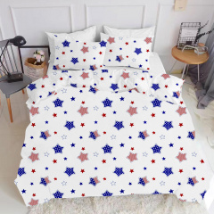 Евро постельное белье Star America White COSAS Синий 200х220 см Ковель