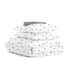 Полуторна постільна білизна Delta CS2 COSAS Білий 160х220 см Бровари