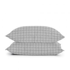 Евро постельное белье Grey Geometry CS7 COSAS серый 200х220 см Винница