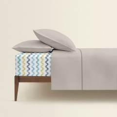 Полуторна постіль з простирадлом на гумці Bronze CS1 COSAS Кварц 160х220 см Стрий