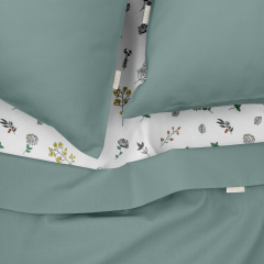 Євро постіль з простирадлом на гумці Agave CS4 COSAS Агава 200х220 см Вільнянськ