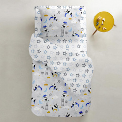 Детская простыня COSAS CLEAR STARS CS1 Ранфорс 60х120х12 см Голубой Славута