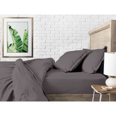 Набір наволочок COSAS DARK CHERRY & URBAN SET 50х70 см 4 шт Вишневий/Сірий Костопіль