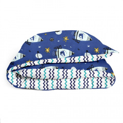 Дитячий комплект COSAS BLUE SPACE Ранфорс 110х140 см Синій Чугуїв