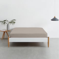 Полуторное постельное белье Flowers COSAS песочный 160х220 см Киев