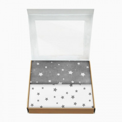 Набір пелюшок COSAS STARFALLS CS1 Бязь 80х100 см 2 шт Сірий Кременчук