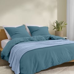 Плед-покривало вафельне COSAS 200х220 см Skyey Greek Waffle Блакитний Переяслав-Хмельницький