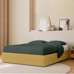 Кровать двуспальная COSAS Papaya Curcuma 160х200 см Горчичный Братское