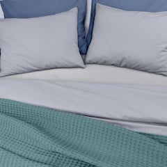 Плед-покривало вафельне COSAS 240х260 см Olympic Greek Waffle Бірюзовий Гуляйполе