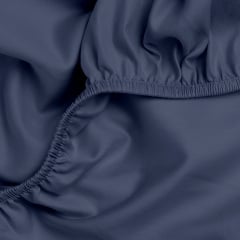 Євро постіль сатин з простирадлом на гумці INDIGO Cosas Сапфір 200х220 см Михайлівка