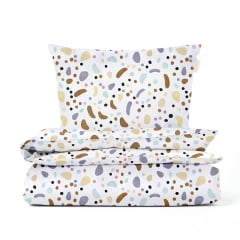 Дитяча постіль без простирадла COLORFUL STONES COSAS Бежевий 110х140 см Новомосковськ