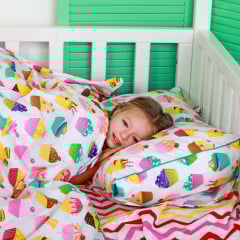 Детская простыня COSAS RED ZIGZAG Ранфорс 60х120х12 см Разноцветный Новая Прага