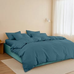 Ліжко двоспальне COSAS Papaya Nevada 160x200 см Бірюзовий Сміла