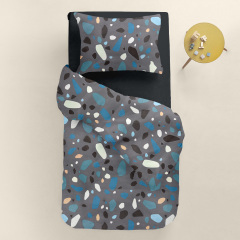 Подростковая постель с простыней на резинке GEMSTONES Cosas серый 160х220 см Свесса