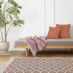 Плед бавовняний COSAS RHOMB 200х230 см CS5 Червоний Хмільник