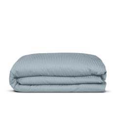 Подростковая постель сатин с простыней на резинке CASHMERE Cosas Сизый 160х220 см Южноукраинск