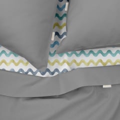 Двуспальная постель с простыней на резинке COSAS Shadow CS5 180х220 см Разноцветный Харьков