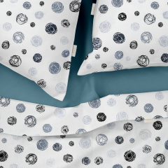 Євро постільна білизна Yarn Balls CS2 COSAS сірий 200х220 см Кривий Ріг