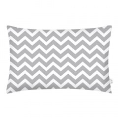 Евро постель с простыней на резинке Grey W Zigzag COSAS серый 200х220 см Бородянка