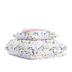 Подростковая постель с простыней на резинке ROSE BUSH COSAS розовый 155х215 см Березно