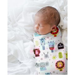 Набір пелюшок COSAS SAFARI & STARS Бязь 80х100 см 2 шт Сірий Прилуки