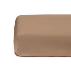 Євро постіль з простирадлом на гумці COSAS Rum CS1 200х220 см Коричневий Чернігів