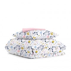 Підліткова постільна білизна FLOWERS COSAS рожевий 155х215 см Василівка